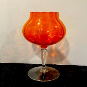 MCM Empoli art glass snifter